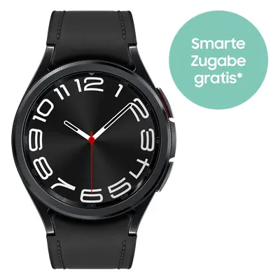 Samsung R955 Galaxy Watch6 LTE 43mm + smarte Zugabe gratis, Edelstahlgehäuse und Saphirglas, 40h