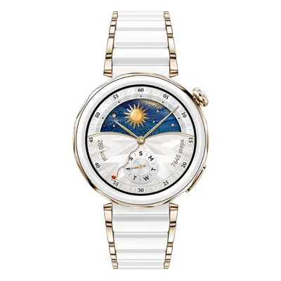 Huawei Watch GT 5 PRO 42MM Ceramic White Smartwatch | AMOLED Farbdisplay | Herzfrequenz-Monitori