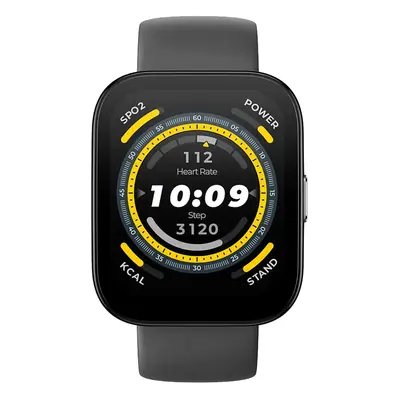 Amazfit Bip 5 schwarz | Smartwatch | GPS-Modul | Musikwiedergabe | Spritzwassergeschützt | Umgeb