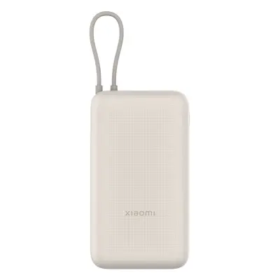 Xiaomi 33W beige | Powerbank | 20000mAh | integriertes Kabel | USB-C | Fast Charge | Temperaturs