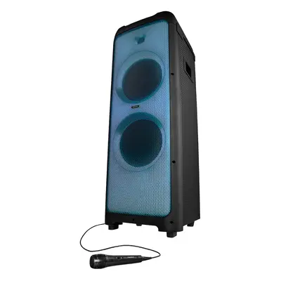 Medion LIFE X61200 schwarz | Bluetoothspeaker | Karaoke-Mikrofon | 2x 800 W | Tablet-/Smartphone