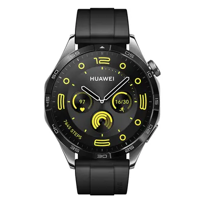 HUAWEI WATCH GT4 46mm Schwarz | Smartwatch | 46mm / 1.43 Zoll | 5 ATM Wasserbeständigkeit | IP68