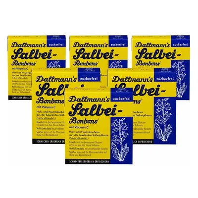 Dallmanns® Salbeibonbons zuckerfrei Fünferpack 5x20 St Bonbons