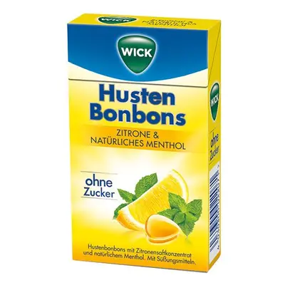 Wick Zitrone & nat.Menthol Bonb.o.Zucker Clickbox 46 g Bonbons
