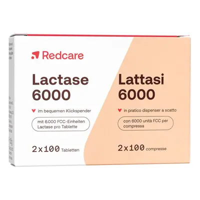 Lactase 6.000 RedCare 2x100 St Tabletten