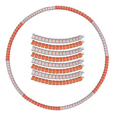 Sport-Knight® Hula Hoop Edelstahl-Reifen Orange inkl. Buch 2 St
