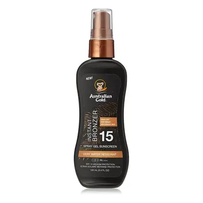 Australian Gold LSF 15 Spray Gel mit Bronzer - Sonnenspray Sonnenmilch 100 ml