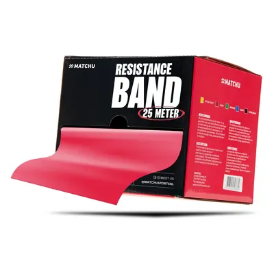 Matchu Sports - Fitnessband Rolle 25 Meter Widerstandsband Resistance Band m