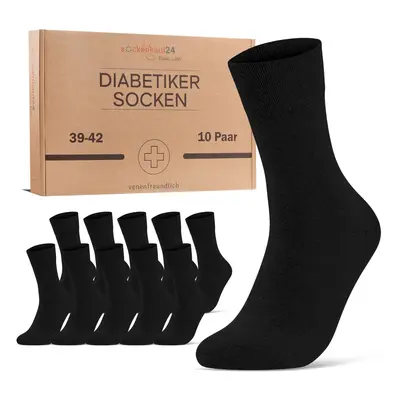 Diabetiker Socken mit Komfortbund ohne Gummi & Naht für Damen und Herren 10 Paar Pk