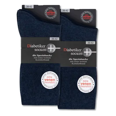 Diabetiker Socken ohne Gummi & Naht aus 97% Baumwolle für Damen und Herren 6 Pk
