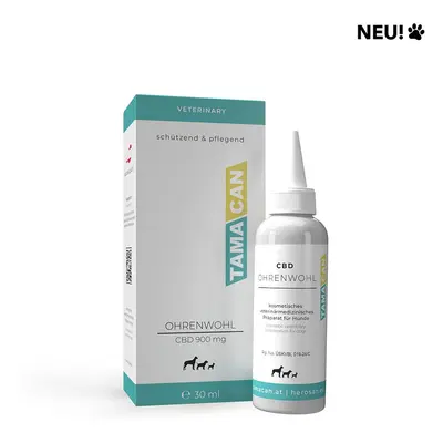 Tamacan Ohrenwohl für Hunde - CBD-Ohrentropfen 30 ml Ohrentropfen