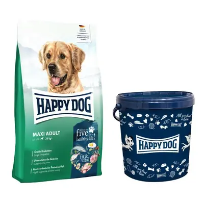 Happy Dog fit & vital Maxi Adult plus Futtertonne für große Hunde 14 kg
