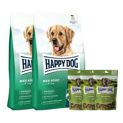 Happy Dog fit & vital Maxi Adult + Soft Snacks Neuseeland für Hunde 28,3 kg