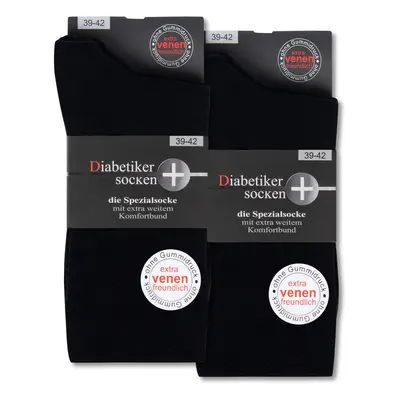 Diabetiker Socken ohne Gummi & Naht aus 97% Baumwolle für Damen und Herren 6 Pk