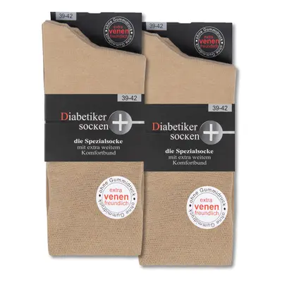 Diabetiker Socken ohne Gummi & Naht aus 97% Baumwolle für Damen und Herren 6 Pk