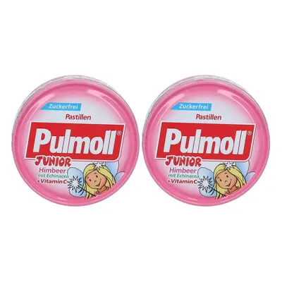 2x Pulmoll Junior Himbeere m.Echinacea+Vit.C zf Bon. 2x50 g Bonbons