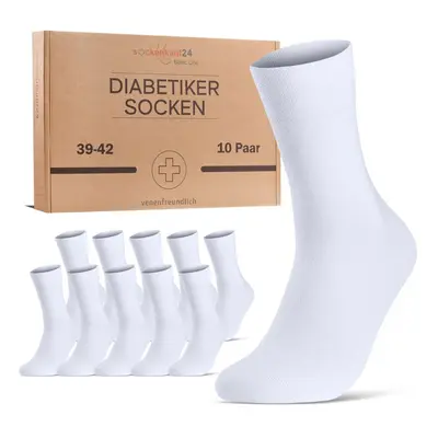 Diabetiker Socken mit Komfortbund ohne Gummi & Naht für Damen und Herren 10 Paar Pk
