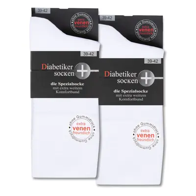 Diabetiker Socken ohne Gummi & Naht aus 97% Baumwolle für Damen und Herren 6 Pk