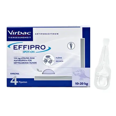 Effipro 134 mg Pip.Lsg.z.Auftropf.f.mittelgr.Hund 4 St Lösung