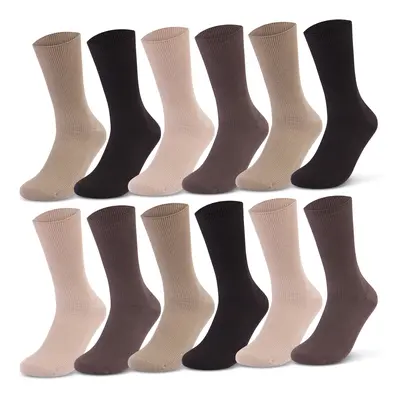Diabetiker Socken ohne Gummi aus 100% Baumwolle 12 Pk