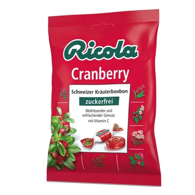 Ricola o.Z.Beutel Cranberry Bonbons 75 g