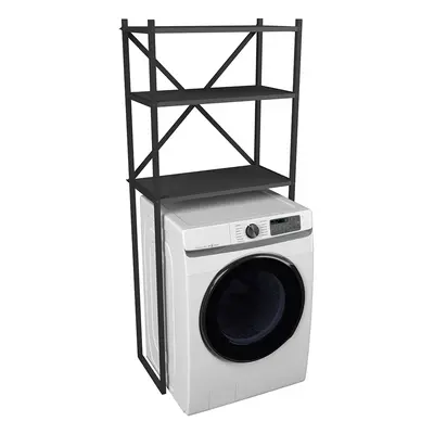 Insasi Kleiderschrank Schrank für Waschmaschine anthrazit.