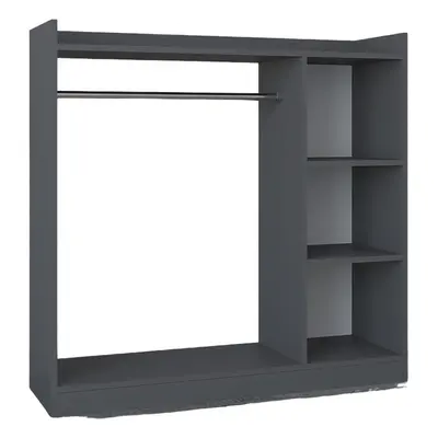 PalosaM Kleiderschrank offen anthrazit.