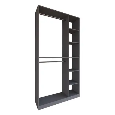 PalosaXL Kleiderschrank offen anthrazit.