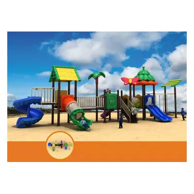 Spielplatz im Garten Spielplatz aus Kunststoff Dschungelspielplatz