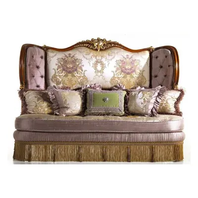 Klassisches Dreisitzer-Sofa, Polstermöbel, Lila Sofa, Chesterfield, Sitze