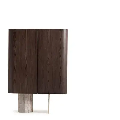 Barschrank Schrank Holzschrank Holz Bar Braun Getränke Design Flaschen