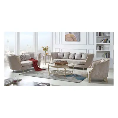 Luxus Sofagarnitur Hotel Möbel Sofa Couch Elegante Stil Stoffsofa