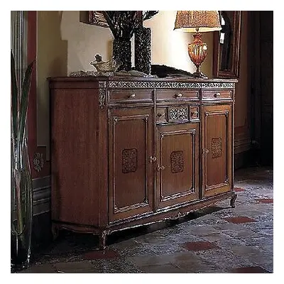 Kommode Wohnzimmer Kommode Holz Schubladen Sideboard Schrank Schränke Massiv