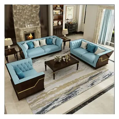 Klassische Designer Garnitur Sofa Couch Set Polster Sitz Set 3+1 Sofas