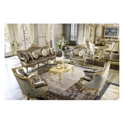 Garnitur Sitzer Couchtisch Beistelltisch Wohnlandschaft Sofa Couch 5tlg.