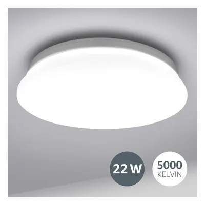 Lepro Deckenlampe 22W, LED Deckenleuchte Bad 1500LM Ø30cm 5000K...