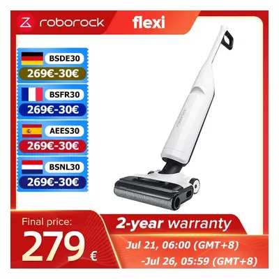 Roborock Flexi Nass- und Trockensauger mit 17.000 Pa Saugleistung, Smart Cleaning, App-Konnektiv