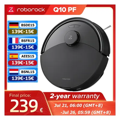 Roborock Q10 PF Saug- und Wischroboter-Staubsauger 10.000 Pa Saugleistung, Dual Anti-Tangle-Syst