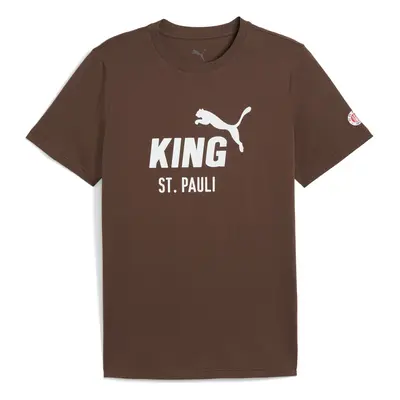 PUMA FC St. Pauli KING Logo T-Shirt Herren, Accessoires, Braun, M