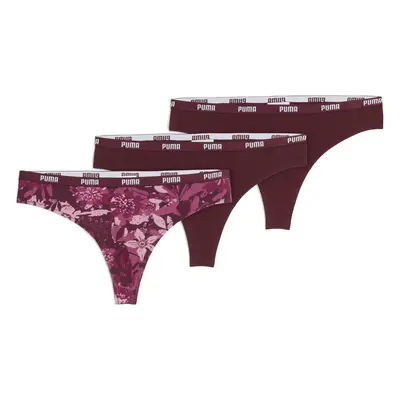 PUMA Strings Damen (3er-Pack), Kleidung, Rot, S