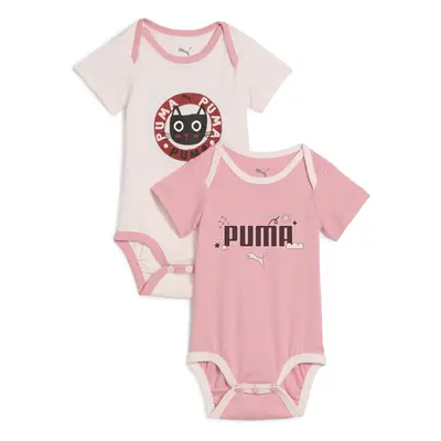 PUMA Minicats Newborn 2er-Pack Body Baby, Kleidung, Rosa, 2-4M