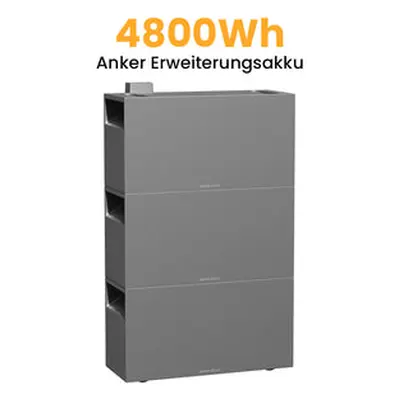 Anker BP1600 Erweiterungsakku für Solix Solarbank 2 E1600 Pro/Plus/AC Sonderangebot - 4800Wh Erw