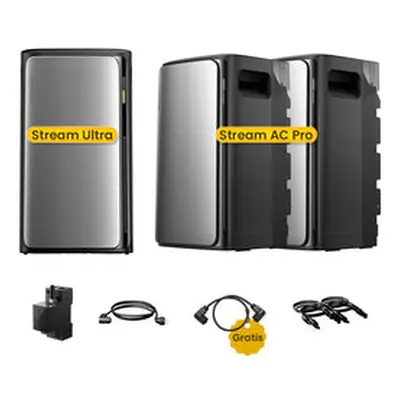 EcoFlow Stream Ultra, All-in-One Speicher für Balkonkraftwerke, by Powerness - Stream Ultra + 2 