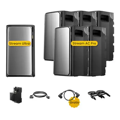 EcoFlow Stream Ultra, All-in-One Speicher für Balkonkraftwerke, by Powerness - Stream Ultra + 5 