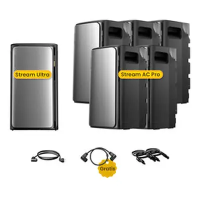 EcoFlow Stream Ultra, All-in-One Speicher für Balkonkraftwerke, by Powerness - Stream Ultra + 5 