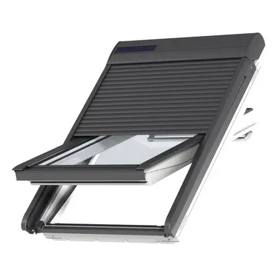 VELUX Solar Sparpaket SunProtectSolar" - Dachfenster Kunststoff mit Eindeckrahmen und Solar Roll