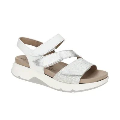 Gabor ROLLINGSOFT 66.882.51 silber - Sandalette f?r Damen