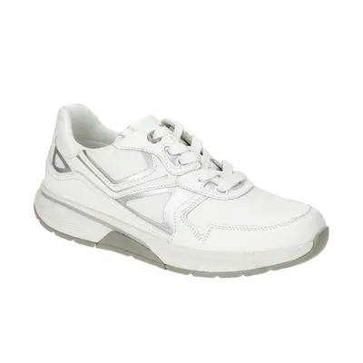 Gabor ROLLINGSOFT 66.875.50 wei? - sportliche Halbschuhe f?r Damen