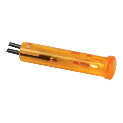 KONTROLL-LAMPE - RUND - GELB/ORANGE - 220 V - 7 mm