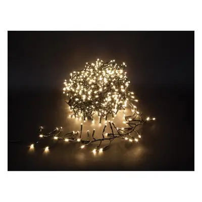 Twistlight LED - 12 m - 1020 warmweiße Lampen - schwarzes Kabel - 31V